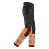 Spodnie robocze odblaskowe z workami kieszeniowymi, EN ISO 20471 kl. 1 Snickers High-Vis 6239 – prawy bok