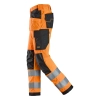 Spodnie robocze odblaskowe z workami kieszeniowymi, EN ISO 20471 kl. 2 Snickers High-Vis 6238 – lewy bok