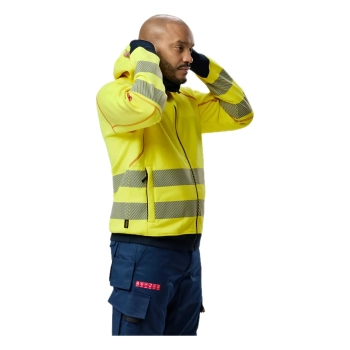 Spodnie robocze spawalnicze odblaskowe stretch, EN ISO 20471 kl. 1 Snickers ProtecWork 6374 – zdjęcie 8