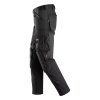 Spodnie robocze stretch z nakolannikami Capsulized™ Snickers AllroundWork 6593 – lewy bok