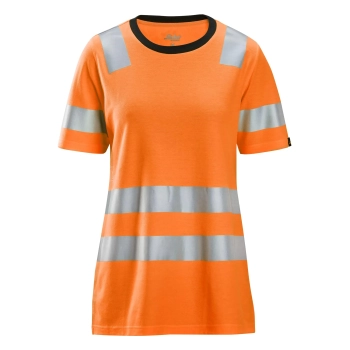 T-shirt roboczy damski odblaskowy, EN ISO 20471 kl. 2 Snickers High-Vis 2537