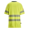 T-shirt roboczy damski trudnopalny odblaskowy, EN ISO 20471 kl. 2 Snickers ProtecWork 2567 – tył