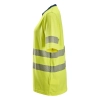 T-shirt roboczy damski trudnopalny odblaskowy, EN ISO 20471 kl. 2 Snickers ProtecWork 2567 – lewy bok