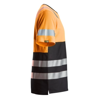 T-shirt roboczy odblaskowy, EN ISO 20471 kl. 1 Snickers High-Vis 2534 – prawy bok
