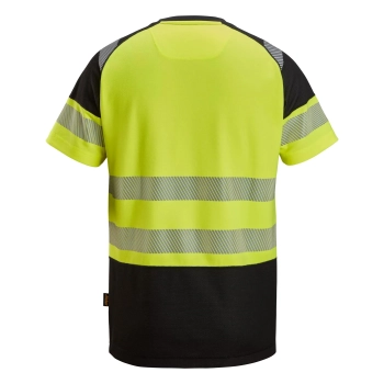 T-shirt roboczy odblaskowy, EN ISO 20471 kl. 1 Snickers High-Vis 2538 – tył