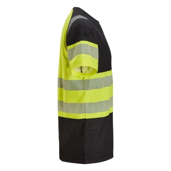 T-shirt roboczy odblaskowy, EN ISO 20471 kl. 1 Snickers High-Vis 2538 – prawy bok