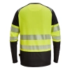 T-shirt roboczy odblaskowy z długim rękawem, EN ISO 20471 kl. 1 Snickers High-Vis 2430 – tył