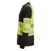 T-shirt roboczy odblaskowy z długim rękawem, EN ISO 20471 kl. 1 Snickers High-Vis 2430 – lewy bok