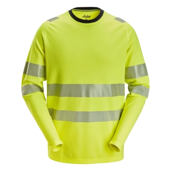 T-shirt roboczy odblaskowy z długim rękawem, EN ISO 20471 kl. 2/3 Snickers High-Vis 2431