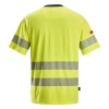T-shirt roboczy trudnopalny odblaskowy, EN ISO 20471 kl. 2/3 Snickers ProtecWork 2562 – tył