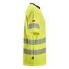 T-shirt roboczy trudnopalny odblaskowy, EN ISO 20471 kl. 2/3 Snickers ProtecWork 2562 – prawy bok