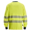 T-shirt roboczy trudnopalny odblaskowy z długim rękawem, EN ISO 20471 kl. 3 Snickers ProtecWork 2461 – tył