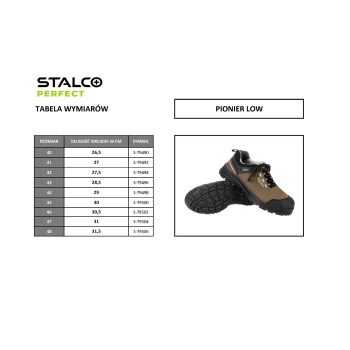 Półbuty robocze skórzane PIONIER LOW S3S Stalco Perfect – ujęcie 3