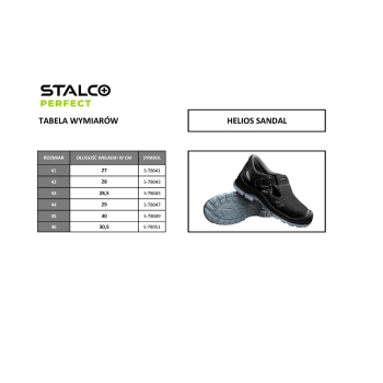Sandały robocze skórzane HELIOS SANDAL S1 Stalco – ujęcie 3