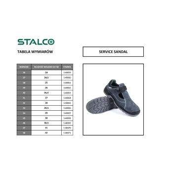Sandały robocze skórzane SERVICE SANDAL S1 Stalco – ujęcie 4