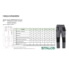 Spodnie robocze ocieplane WINTER BASIC LINE Stalco – ujęcie 4