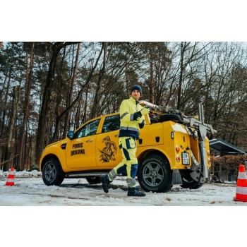 Spodnie robocze odblaskowe BASIC NEON LINE Stalco – ujęcie 2