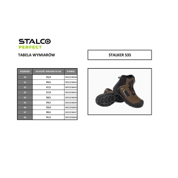 Trzewiki robocze skórzane STALKER S3S Stalco Perfect – ujęcie 3