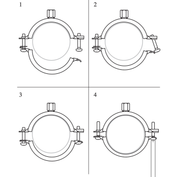 Walraven Bifix G2 Obejma z okładziną (M8) BUP – przykład zastosowania