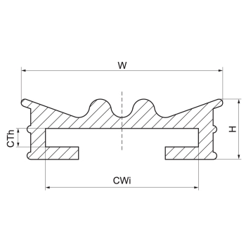 Walraven Okładzina EPDM – rysunek wymiarowy