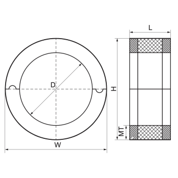 Walraven BISOFIX E13 – rysunek wymiarowy