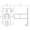 Walraven RapidRail Cantilever Arm 38x40 – rysunek wymiarowy