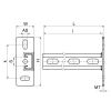 Walraven RapidStrut Konsola pionowa 21|H BUP – rysunek wymiarowy