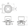 Walraven Maxx Adapter do mocowania obejm – rysunek wymiarowy