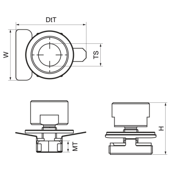 Walraven Maxx Adapter do mocowania obejm – rysunek wymiarowy
