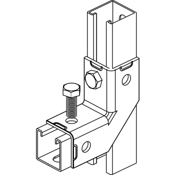 Walraven RapidStrut Kątownik 90° 2D BUP – przykład zastosowania