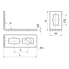 Walraven PushStrut kątownik – rysunek wymiarowy