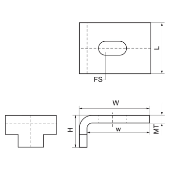 Walraven RapidStrut Zaczep hakowy – rysunek wymiarowy