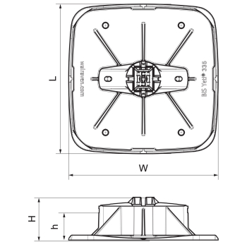 Walraven Yeti 335 – rysunek wymiarowy