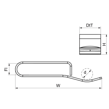 Walraven Britclips PCF – rysunek wymiarowy