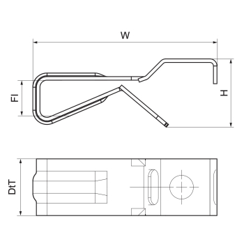 Walraven Britclips PCM – rysunek wymiarowy
