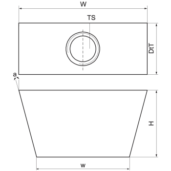 Walraven Britclips WN – rysunek wymiarowy